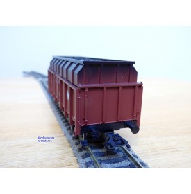 TRIX 24422, coffret 2 wagons tombereau à rehauusse transport de coke Max Hütte  DB   Neuf   BO
