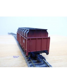 TRIX 24422, coffret 2 wagons tombereau à rehauusse transport de coke Max Hütte  DB   Neuf   BO