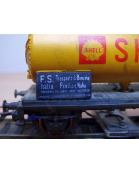 RIVAROSSI  2051, wagon citerne  nettoyeur de voie  SHELL  FS   BO