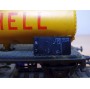 RIVAROSSI  2051, wagon citerne  nettoyeur de voie  SHELL  FS   BO