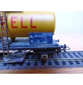 RIVAROSSI  2051, wagon citerne  nettoyeur de voie  SHELL  FS   BO