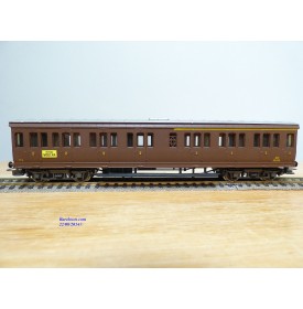 RIVAROSSI  2507, voiture à portières latérales mixte 1/2  Cl. type ABz  N° : 58408  FS 