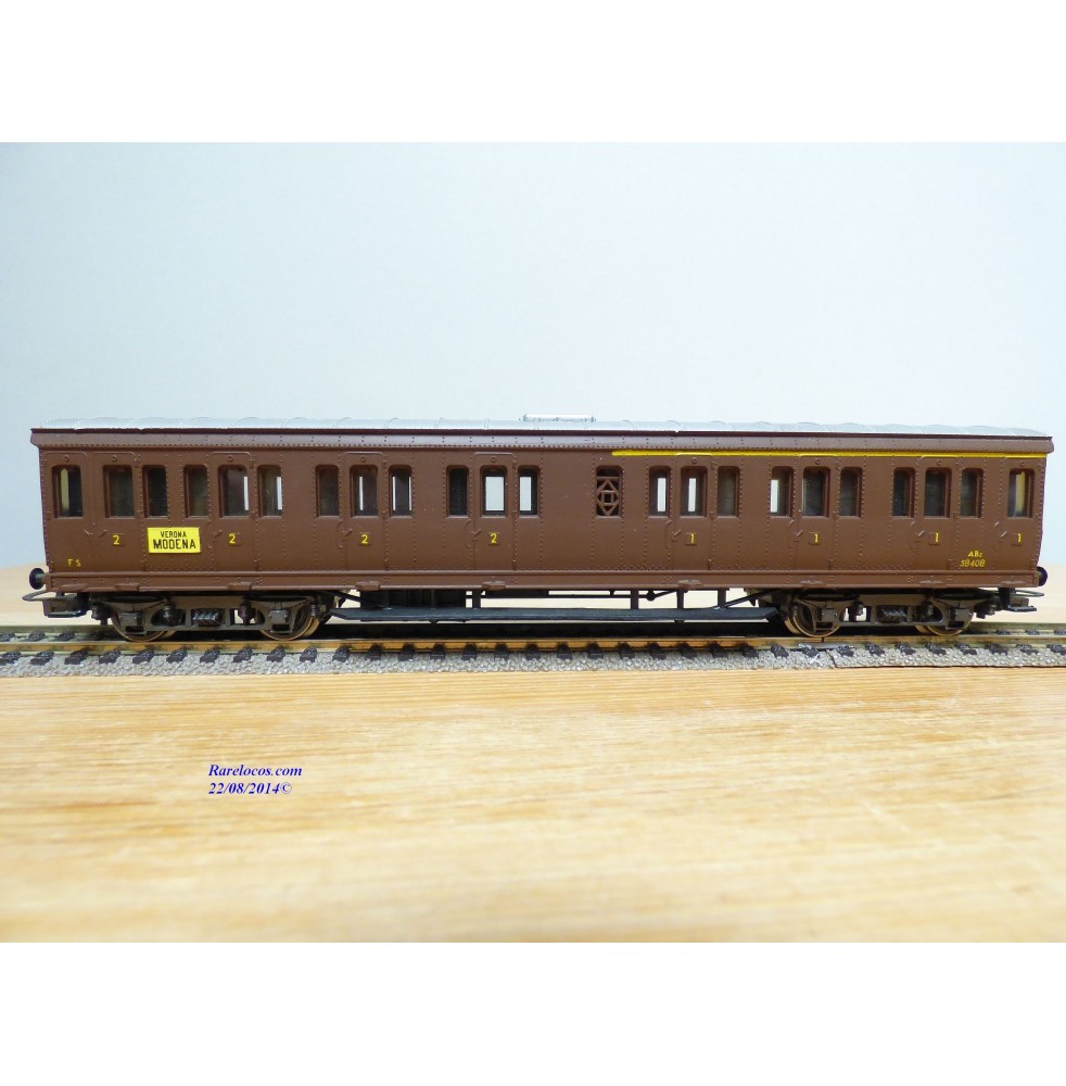 RIVAROSSI  2507, voiture à portières latérales mixte 1/2  Cl. type ABz  N° : 58408  FS 