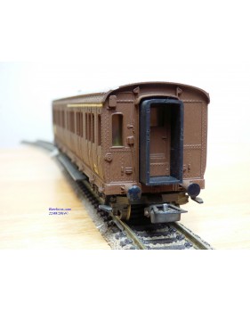 RIVAROSSI  2507, voiture à portières latérales mixte 1/2  Cl. type ABz  N° : 58408  FS 
