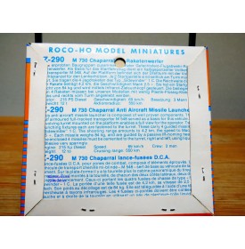 ROCO Minitanks Z-290, lance missiles antia aériens M 730 Chapparal    Neuf  BO  1/87  HO