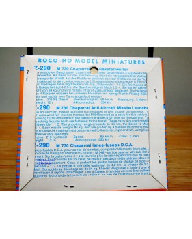ROCO Minitanks Z-290, lance missiles antia aériens M 730 Chapparal    Neuf  BO  1/87  HO