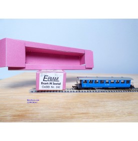ERIAM 242, voiture à plate formes d'extrémité dite Seetal de 2 ème Cl.  Oebb  neuf   BO
