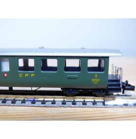 ERIAM 243, voiture à plate formes d'extrémité dite Seetal de 2 ème Cl.  SBB   neuf   BO