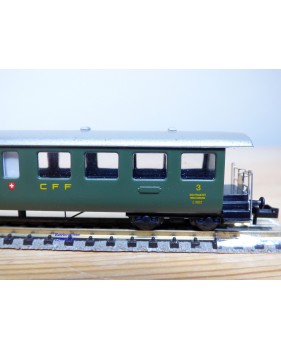 ERIAM 243, voiture à plate formes d'extrémité dite Seetal de 2 ème Cl.  SBB   neuf   BO