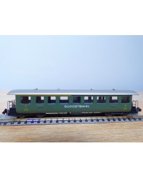 ERIAM 251, voiture à plate formes d'extrémité dite Seetal mixte de 1 /2  Cl. Südostbahn   SOB   neuf   BO