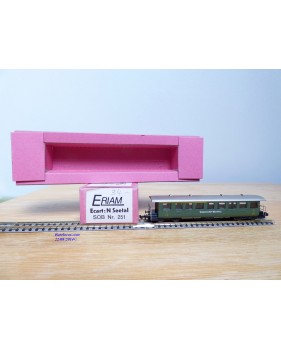 ERIAM 251, voiture à plate formes d'extrémité dite Seetal mixte de 1 /2  Cl. Südostbahn   SOB   neuf   BO