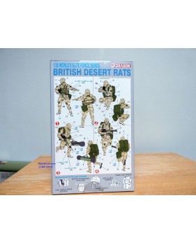 DRAGON 3013, figurines militaires anglaises British Desert Rats  1/35 NEUF