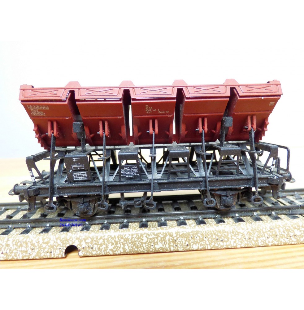 Märklin 4635, wagon à bennes basculantes type Ommi 51 DB BO