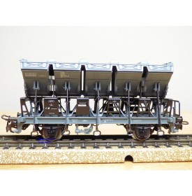 Märklin 4721, wagon à bennes basculantes ( Muldenkippwagen )  type F  CFL BO