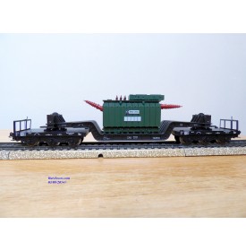 Märklin métal 4617 . 5, wagon surbaissé type SSI 53 Trafo Union  DB BO