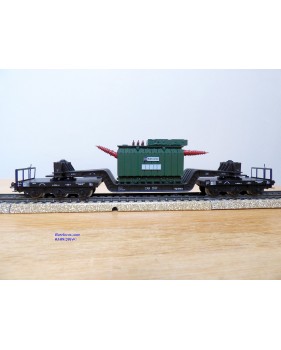 Märklin métal 4617 Wagon surbaissé EVS DB BO