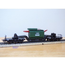 Märklin métal 4617 Wagon surbaissé EVS DB BO