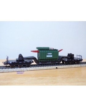 Märklin métal 4617 Wagon surbaissé EVS DB BO