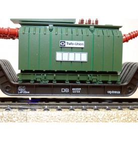 Märklin métal 4617 Wagon surbaissé EVS DB BO