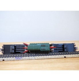 Märklin métal 4617 Wagon surbaissé EVS DB BO