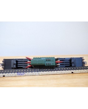 Märklin métal 4617 Wagon surbaissé EVS DB BO