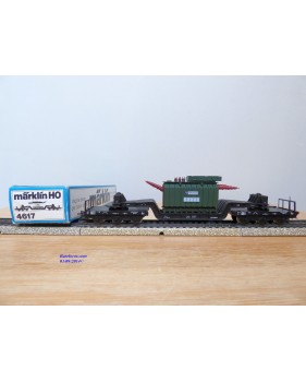Märklin métal 4617 Wagon surbaissé EVS DB BO