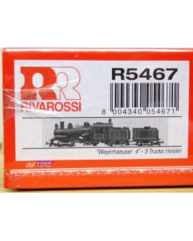 Rivarossi  véro R5467,  locomotive articulée Heisler N° 4  Weyerhaueser  Neuf   BO