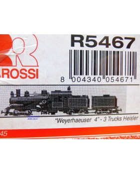 Rivarossi  véro R5467,  locomotive articulée Heisler N° 4  Weyerhaueser  Neuf   BO
