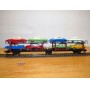 FLEISCHMANN 1472 B, couplage 2  wagons porte autos type Offs55 avec 8 autos  DB  BO