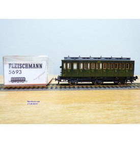 FLEISCHMANN 5693 VOITURE VOYAGEURS 3 ESSIEUX TYPE PORTIERES LATERALES SNCF