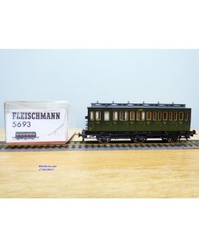 FLEISCHMANN 5693, voiture à 3 essieux C5 tf 3 Cl.  SNCF  BO
