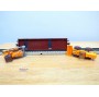 Märklin 4474,  wagon plat à bogies chargé chargeur sur pneus et bulldozerDB  BO