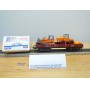 Märklin 4474,  wagon plat à bogies chargé chargeur sur pneus et bulldozerDB  BO