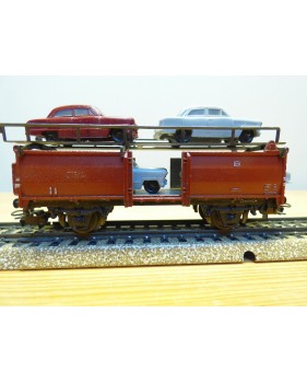 Märklin métal 4617 Wagon surbaissé EVS DB BO