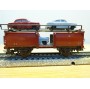 Märklin métal 4617 Wagon surbaissé EVS DB BO