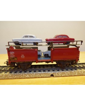 Märklin métal 4617 Wagon surbaissé EVS DB BO