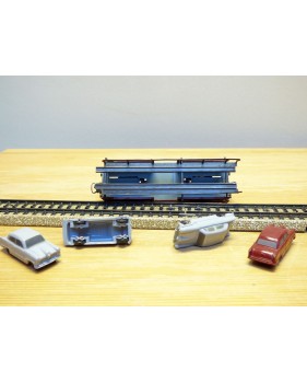 Märklin métal 4617 Wagon surbaissé EVS DB BO
