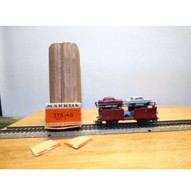 Märklin métal 4617 Wagon surbaissé EVS DB BO
