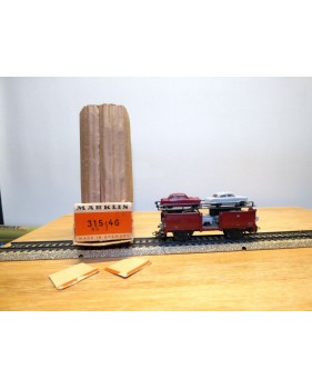 Märklin métal 4617 Wagon surbaissé EVS DB BO