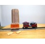 Märklin métal 4617 Wagon surbaissé EVS DB BO