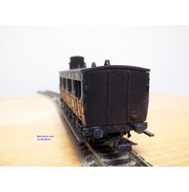 ELEC TRAINS  4P1G , voiture ancienne à guérite 1 ère  classe  type A4   N°: 320  PLM   