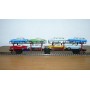 FLEISCHMANN 1472 couplage 2  wagons porte autos type Offs55 avec 8 autos HAMMER   DB BO