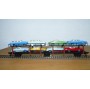 FLEISCHMANN 1472 couplage 2  wagons porte autos type Offs55 avec 8 autos HAMMER   DB BO