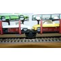 FLEISCHMANN 1472 couplage 2  wagons porte autos type Offs55 avec 8 autos HAMMER   DB BO