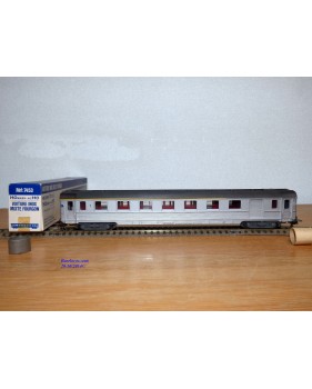 HORNBY acHO 7453, voiture Inox  TEE  mixte fourgon / 1 Cl.  SNCF  BO