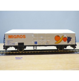 RIVAROSSI véro 2106, , wagon réfrigérant type UIC  Ibbehs  INTERFRIGO  MIGROS  FS  neuf   BO