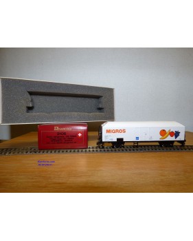 RIVAROSSI véro 2106, , wagon réfrigérant type UIC  Ibbehs  INTERFRIGO  MIGROS  FS  neuf   BO