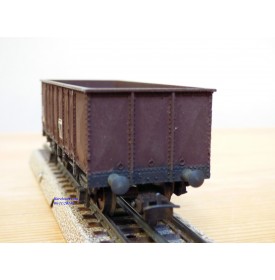 SMCF ???, wagon tombereau brun  à 2 essieux  type T  SNCF  BO