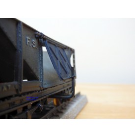 POCHER  183 / 163 ,  wagon trémie à charbon à déchargement automatique   FS   BO