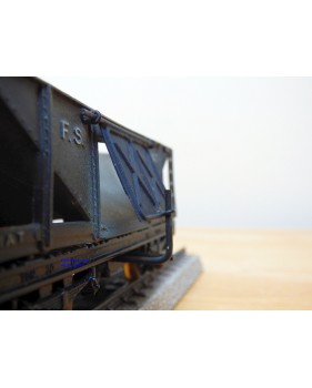 POCHER  183 / 163 ,  wagon trémie à charbon à déchargement automatique   FS   BO